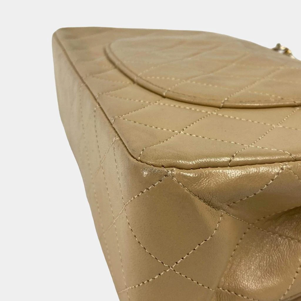 Chanel Chanel Beige Leather Medium Classic Double Flap Shoulder Bags 16