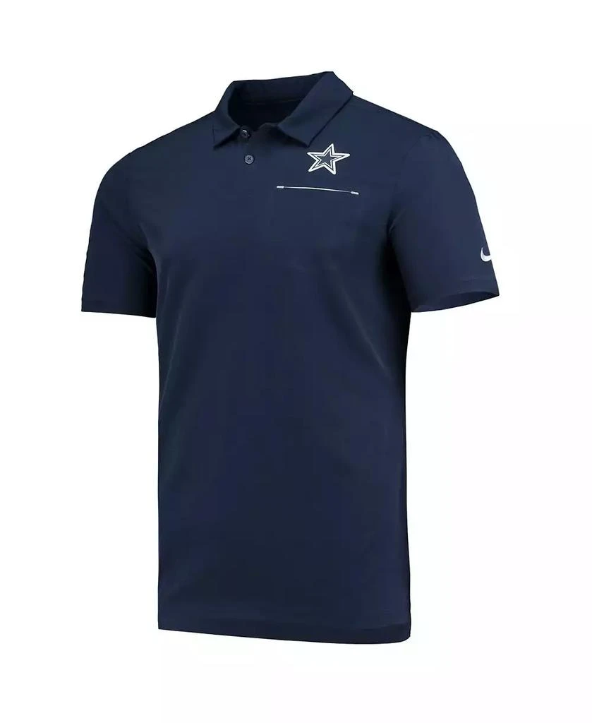 NIKE Men's Navy Dallas Cowboys Sideline Elite Performance Polo 3