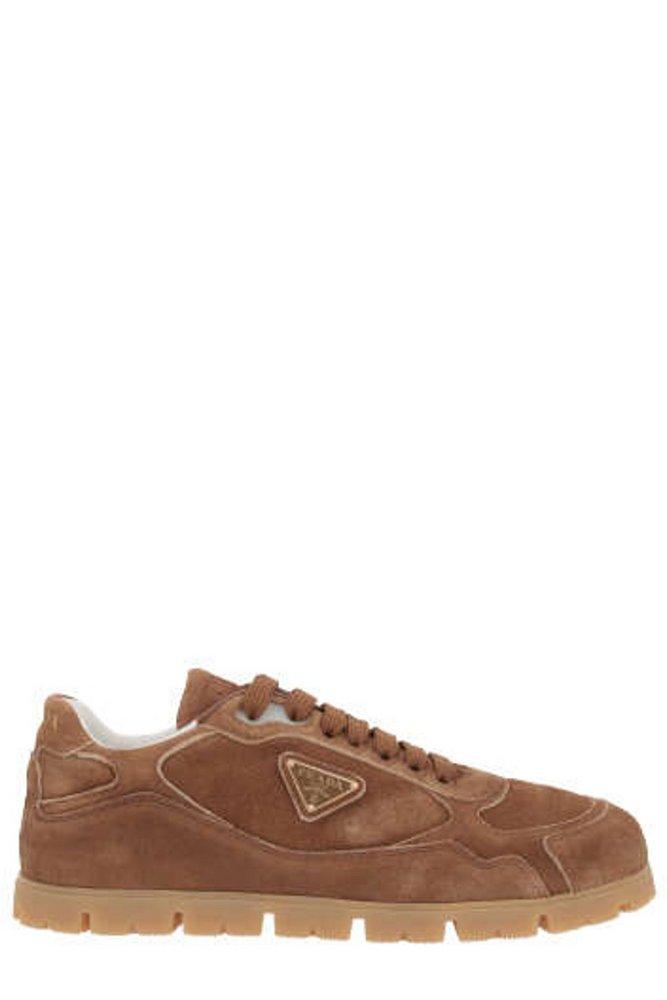 Prada Prada Triangle-Logo Low-Top Sneakers