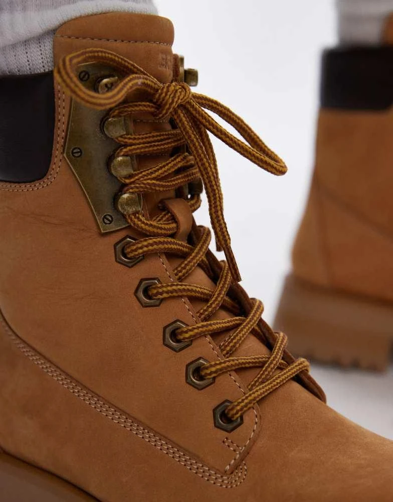 Bronx Bronx Qui-nn lace up ankle boots in mustard waxy nubuck 3