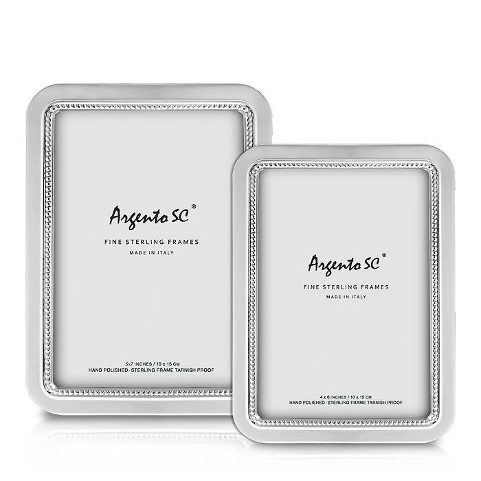 Argento SC Argento Curved Inner Bead Sterling Silver Frame 1