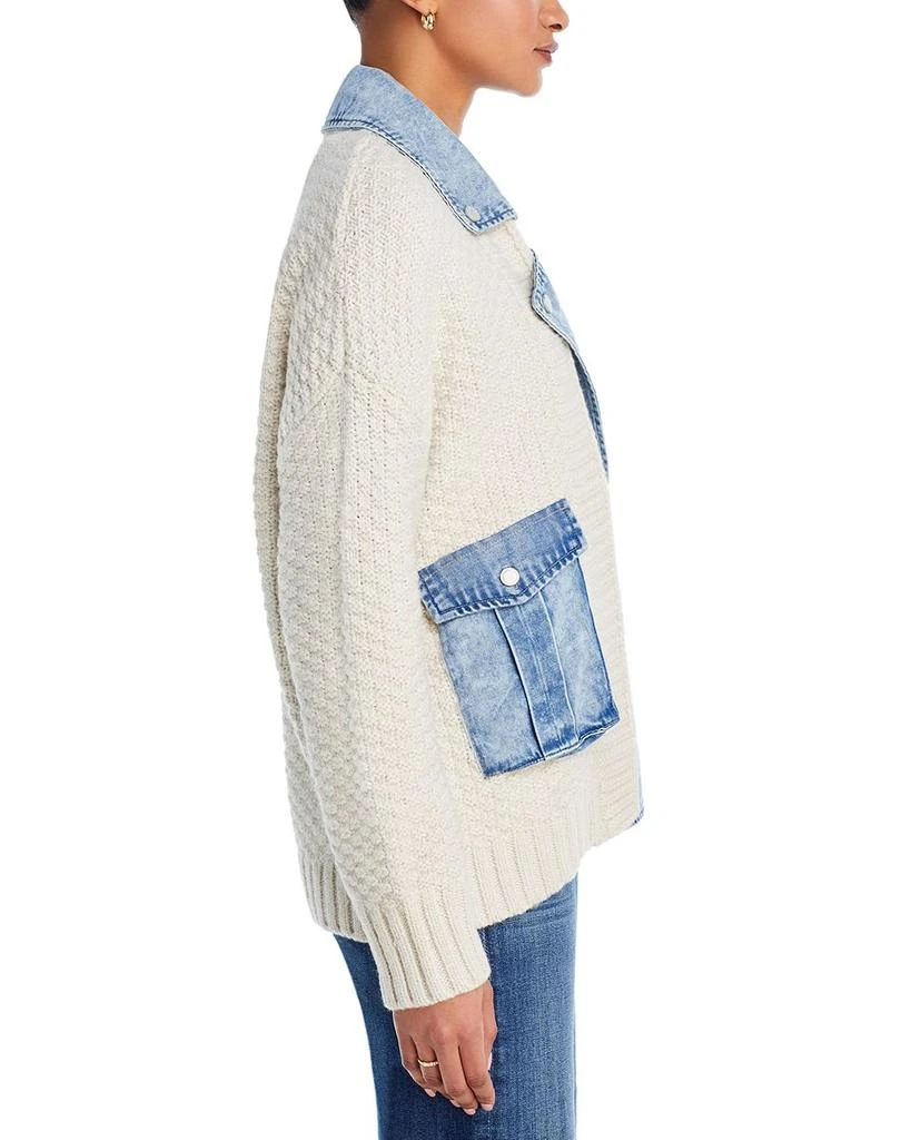 Blank NYC Last Call Mixed Media Cardigan 4