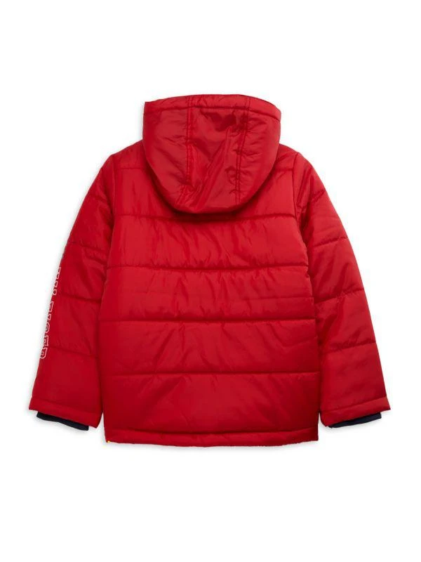 Tommy Hilfiger Boy's Quilted Hooded Puffer Jacket 2