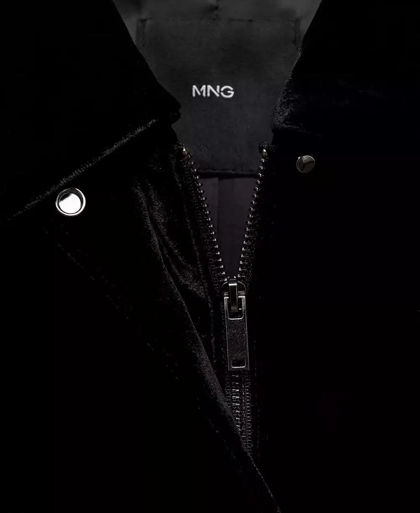 Mango Women's Velvet Bomber Jacket 9