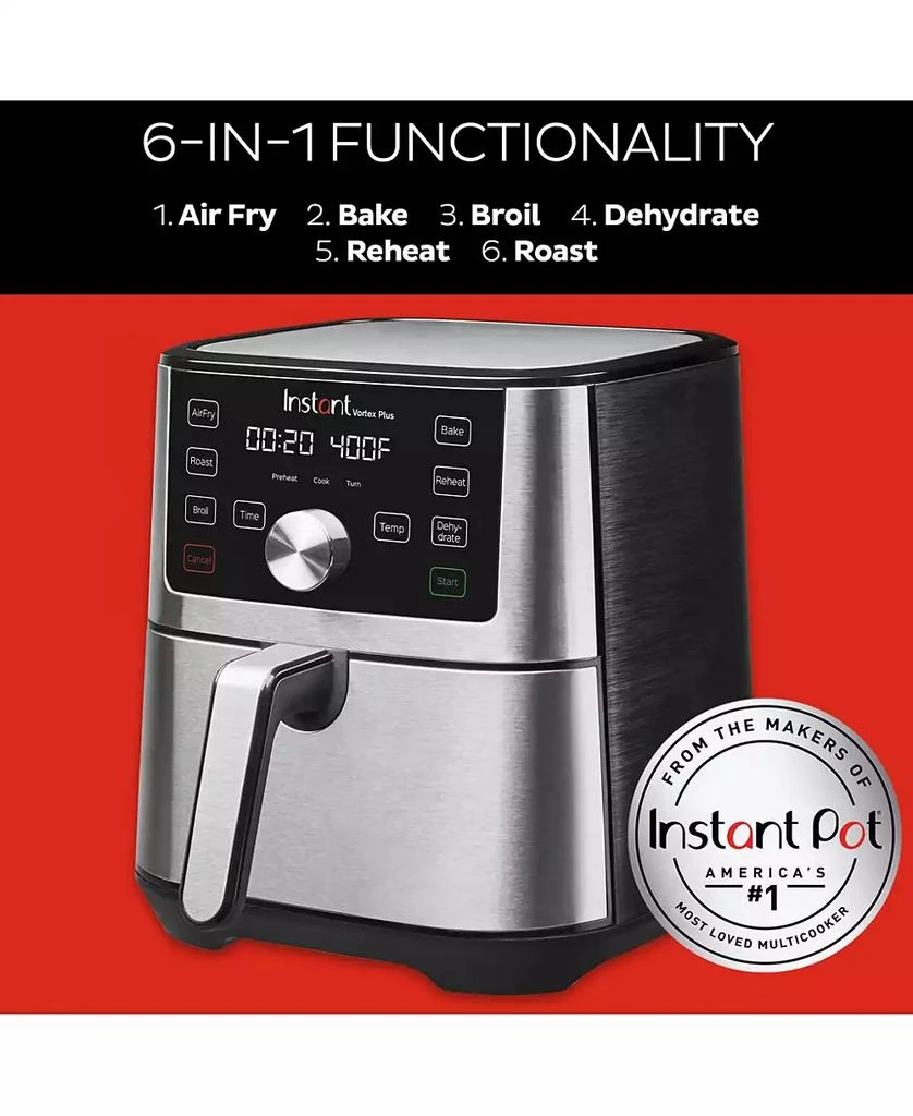 Instant Pot Vortex Plus 4 Qt. 6-in-1 Stainless Steel Air Fryer 3