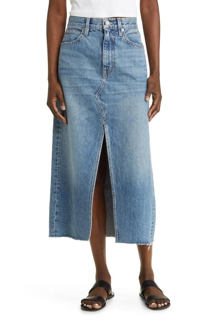 SLVRLAKE Cotton Denim Midi Skirt 1