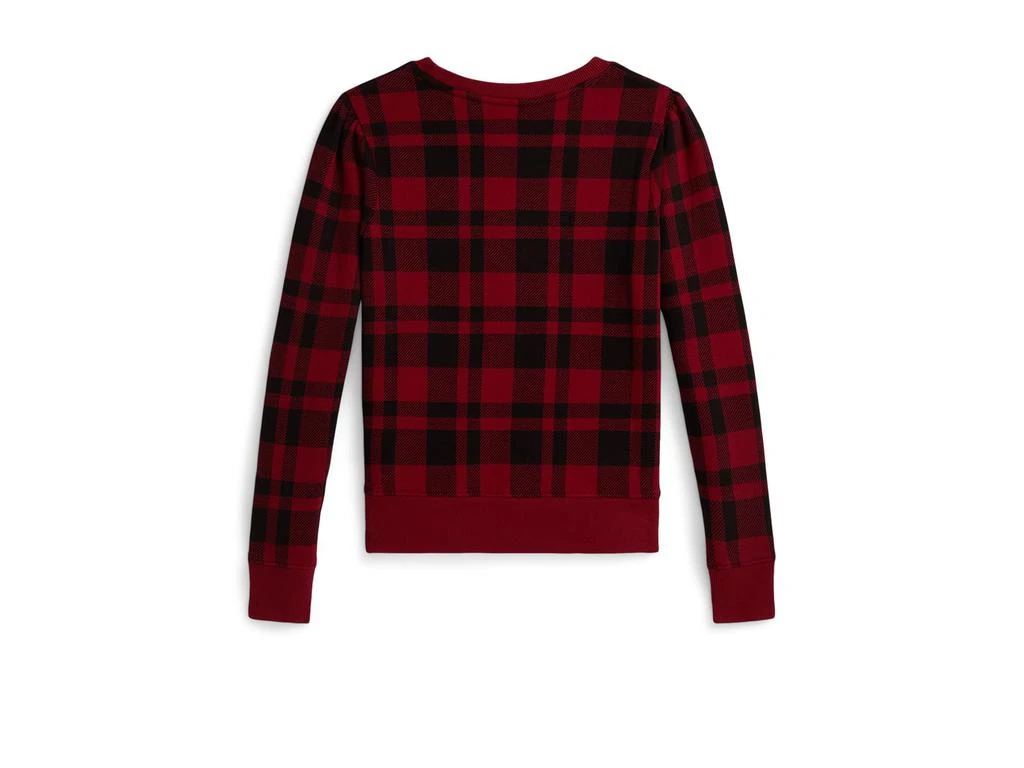 Ralph Lauren Plaid Polo Bear Fleece Sweatshirt (Big Kid) 2