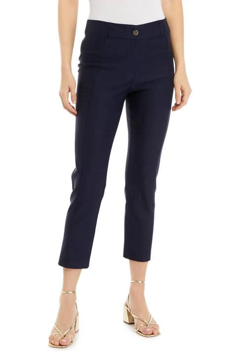 Rafaella Satin Luxe Straight Leg Crop Pants 1