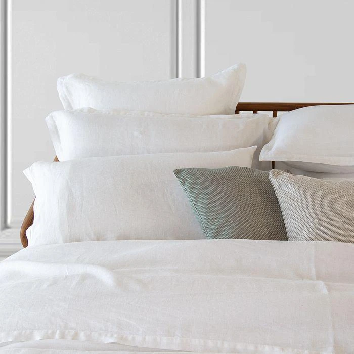 Amalia Home Collection Stonewashed Linen Euro Sham - Exclusive 5