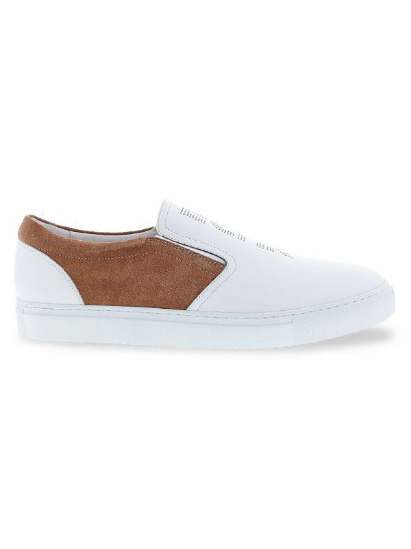 French Connection Marcel Leather & Suede Slip-On Sneakers 1