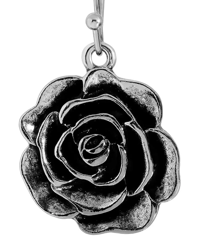 2028 Silver-Tone Flower Drop Earrings 3