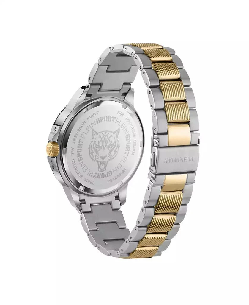 Plein Sport Men's City Rush 3 Hand Date Quartz Two Tone Bracelet 45mm 3