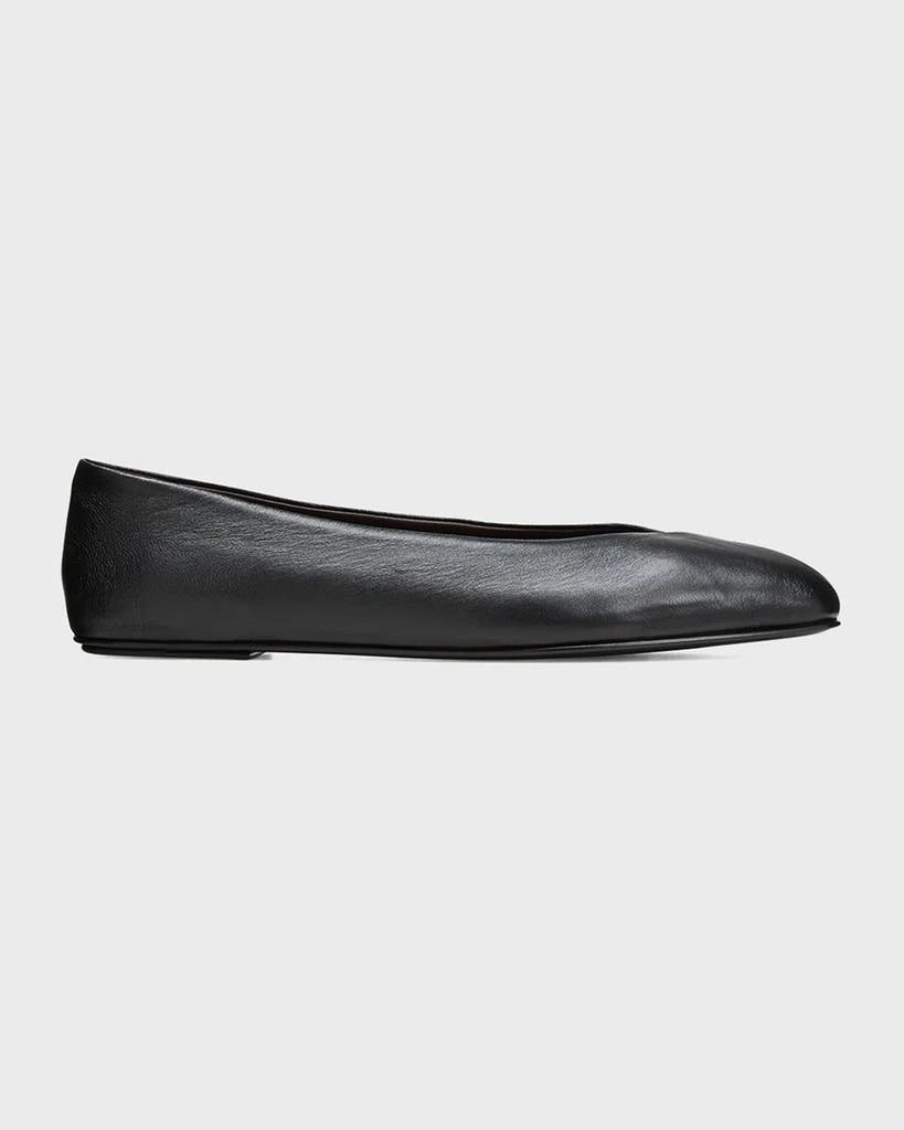 The Row Eva Leather Ballerina Flats 1