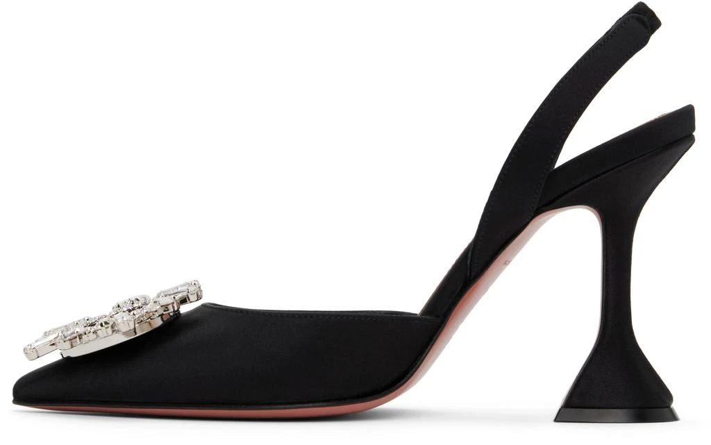 Amina Muaddi Black Begum Sling Heels 3