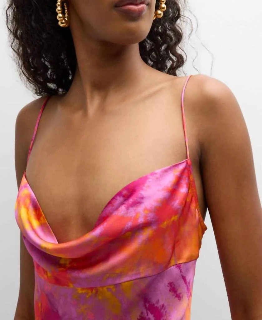 strapless open back dress Rose Mist Floral Cloud Hand-Textured Queen Couture Dress 3XL main image 1