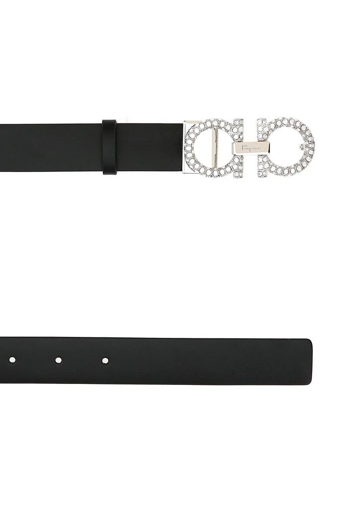 Salvatore Ferragamo Black leather Gancini belt 3