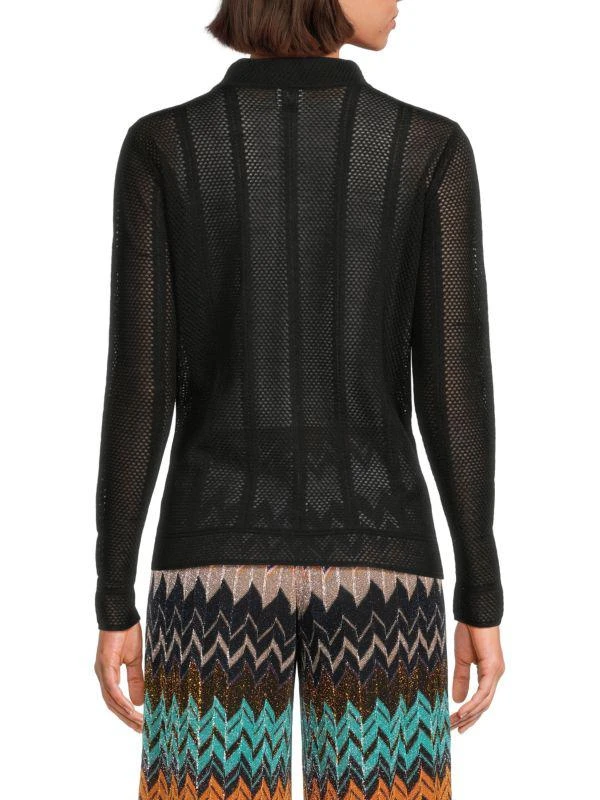 Missoni ​Semi-Sheer Wool & Cotton Knit Top 2