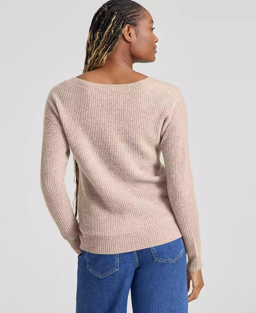 Charter Club Women's 100% Cashmere Ribbed V-Neck Sweater, Created for Macy's 2