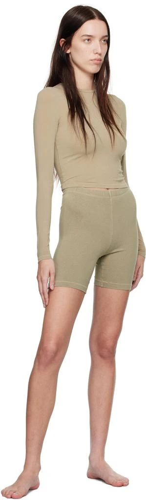 SKIMS Taupe New Vintage Cropped Long Sleeve T-shirt 4