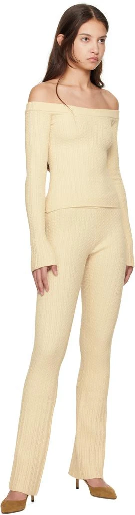 GUIZIO Off-White Camille Lounge Pants 4