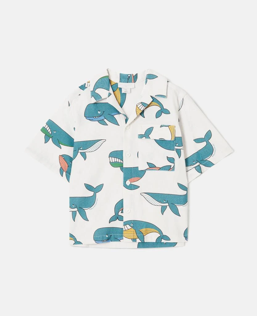 Stella McCartney Stella McCartney - Whale Print Cotton Shirt, , Size: 5