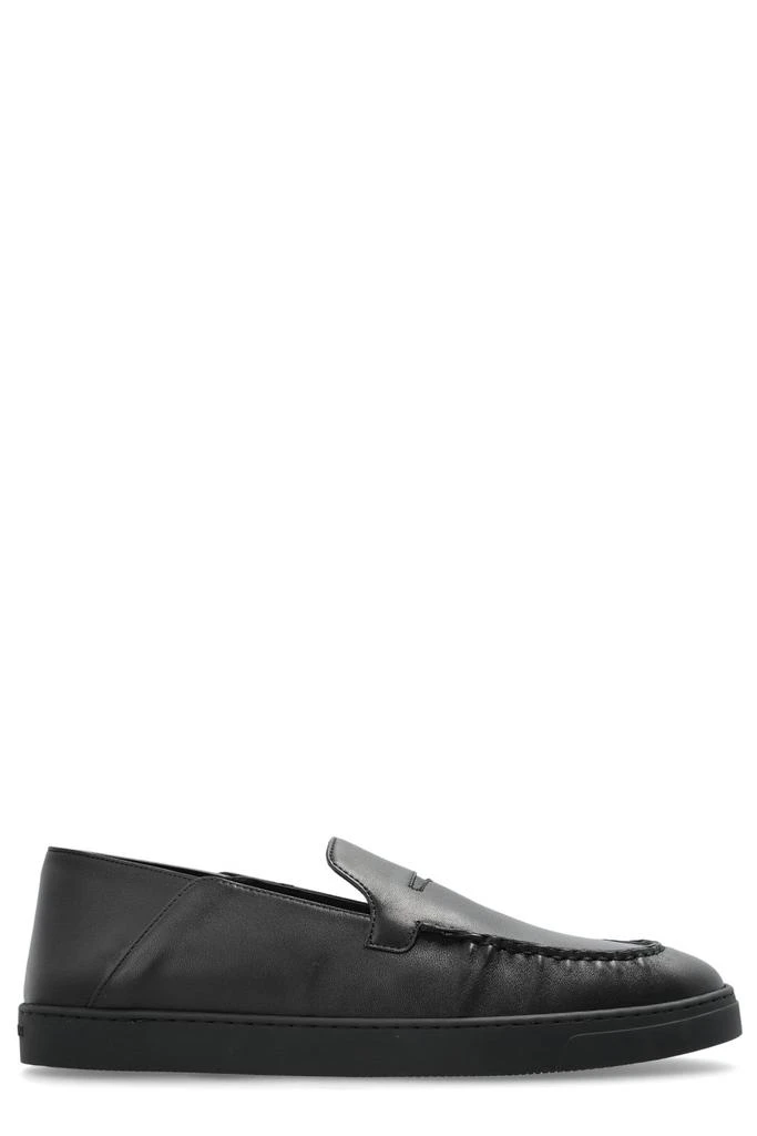 Giorgio Armani Giorgio Armani Slip-On Low-Top Pleated Casual Loafers 1