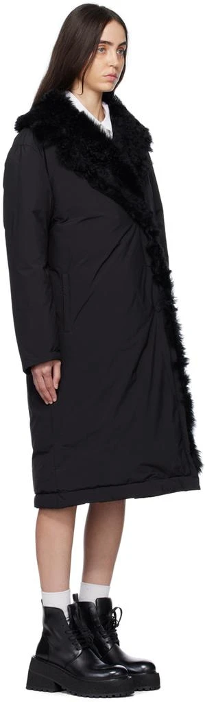 Yves Salomon SSENSE Exclusive Black Long Down Jacket 2