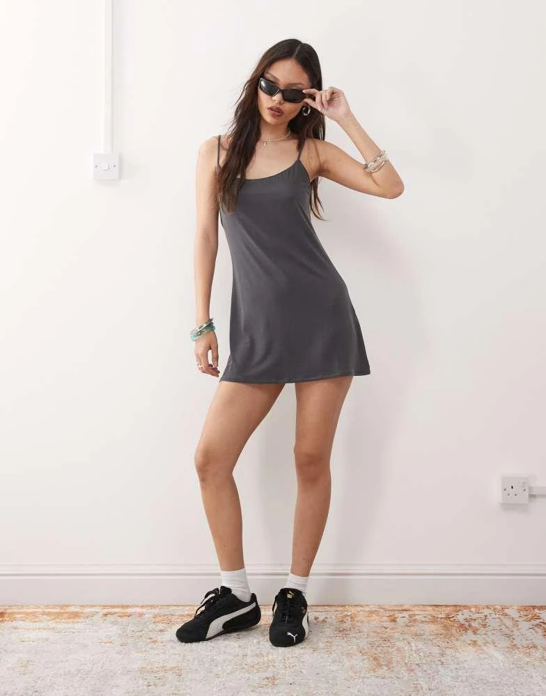 weekday black mini dress Mini Peplum Dress