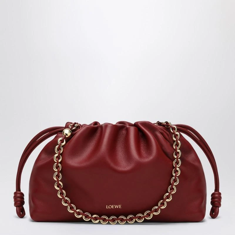 Loewe Flamenco Purse red leather bag 1