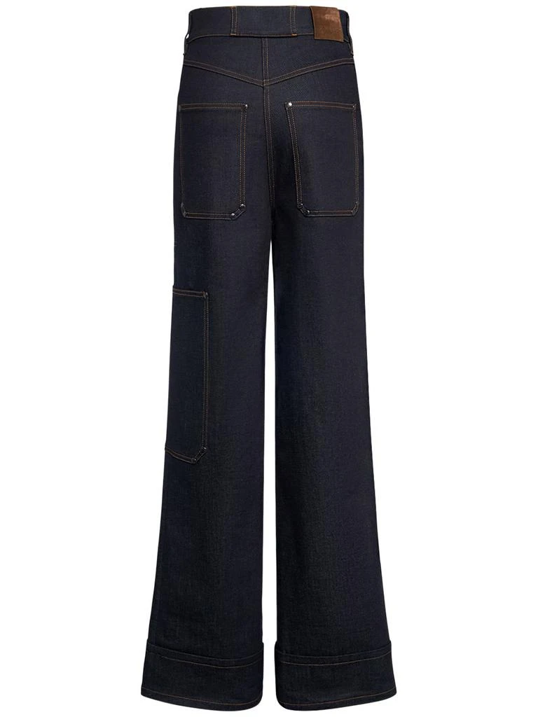 TOM FORD Denim High Waist Wide Jeans 4