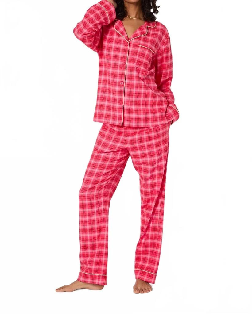 BedHead PJs Classic Woven Portuguese Flannel Pajama Set In Wonderland Plaid