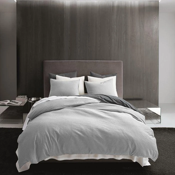 Vera Wang Waffle Pique  Comforter Set, Queen 4