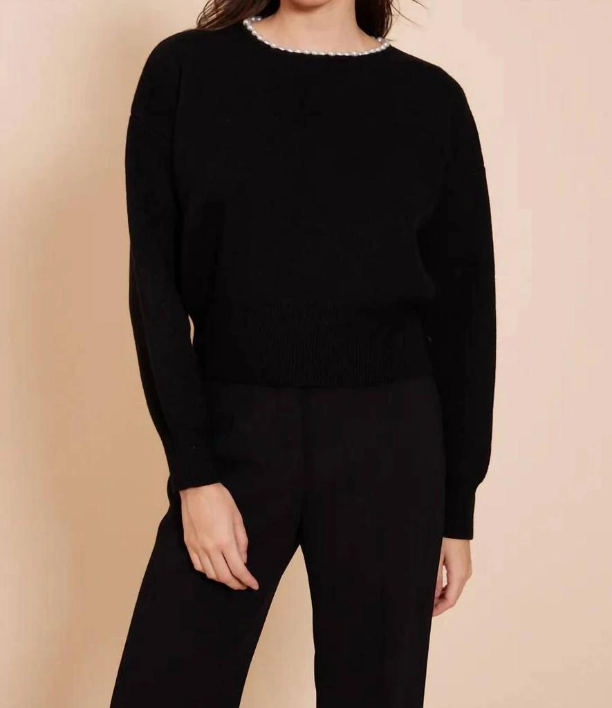 Shop Lucy Paris Carota Pearl Sweater on Sale at BeyondStyle