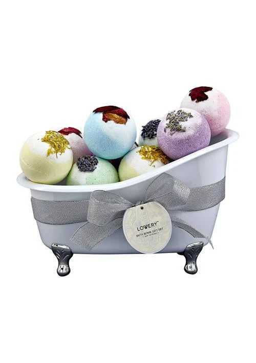 Lovery Lovery Bath Bombs Gift Set - 10 XL Bath Fizzies with Shea & Coco Butter