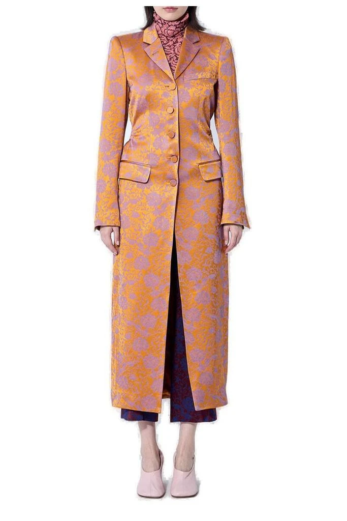 Dries Van Noten Dries Van Noten Jacquard Single-Breasted Coat from Cettire