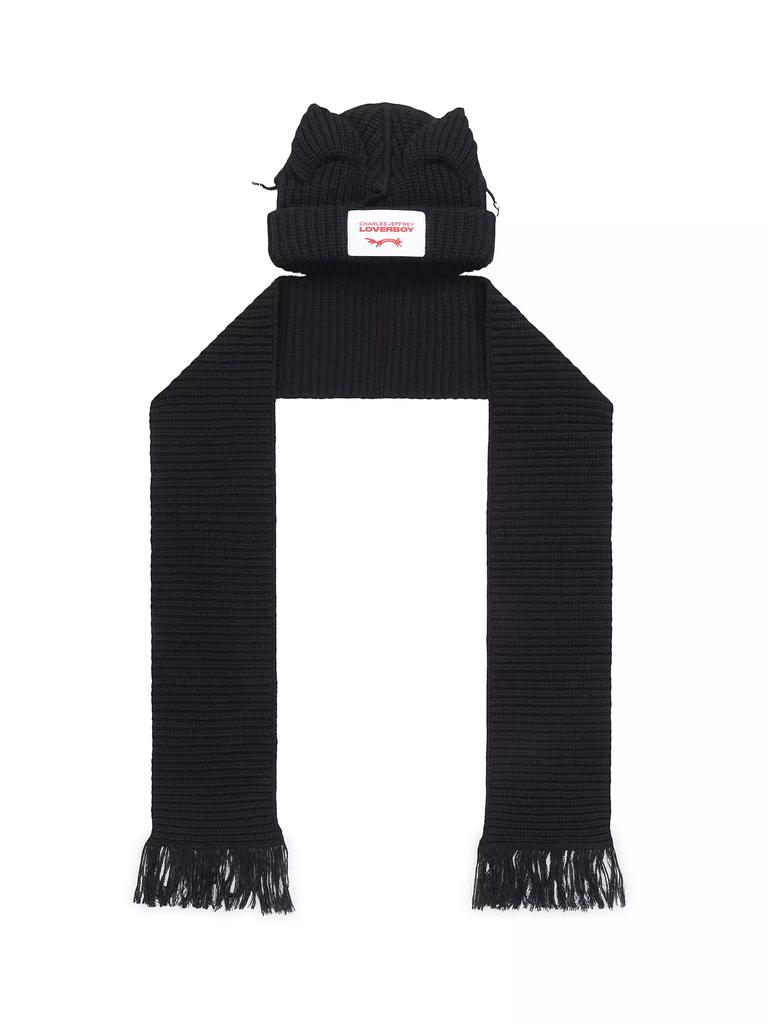 帽子 Loverboy CHUNKY EARS BEANIE SCARF Charles Jeffrey Loverboy Chunky Ears Beanie Scarf - Hats