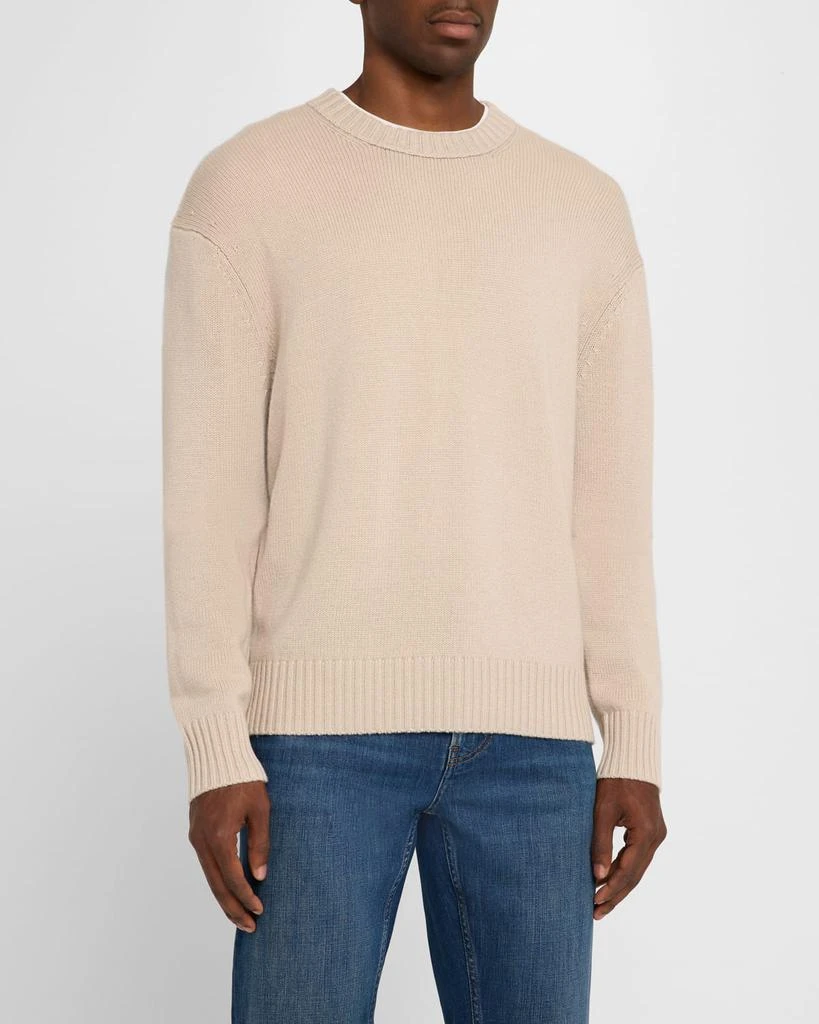 FRAME Men's Wool-Cashmere Crew Sweater 4