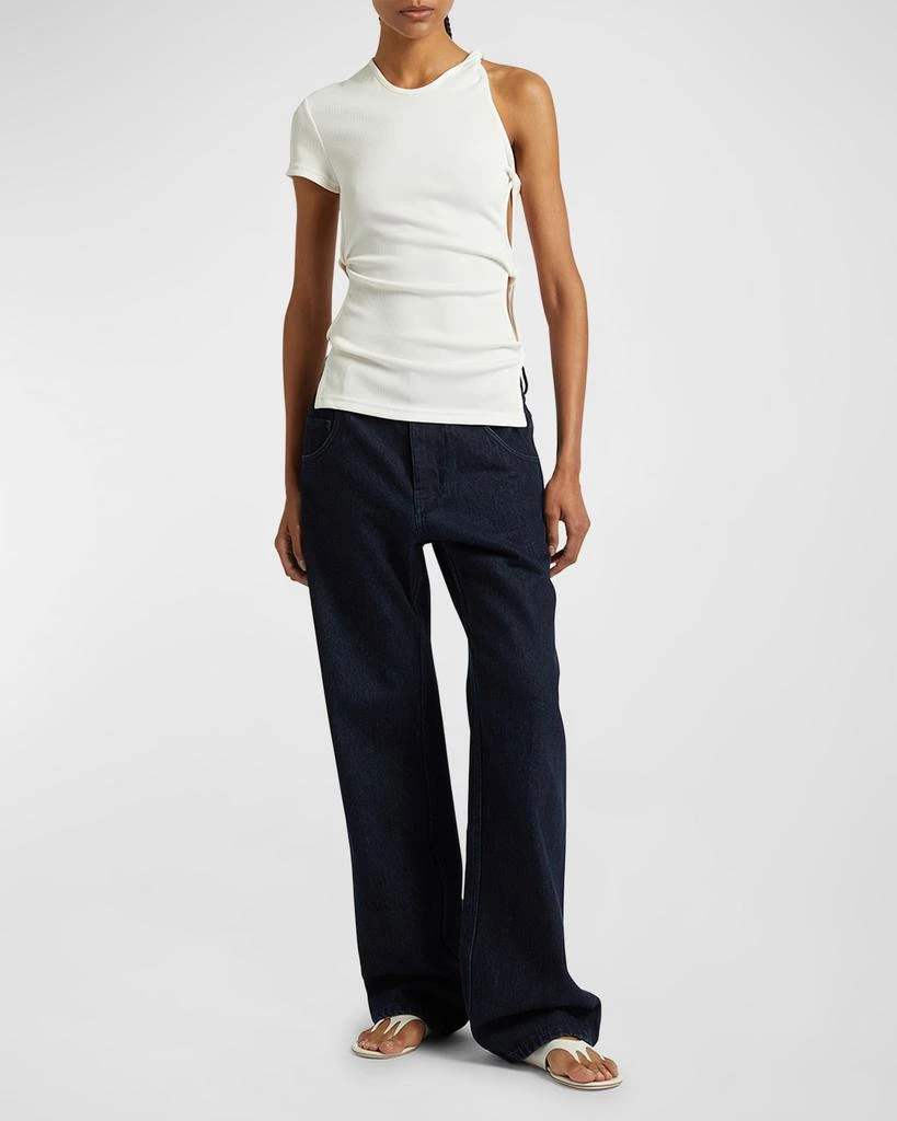 Christopher Esber Twisted Cutout Side Asymmetric T-Shirt 2