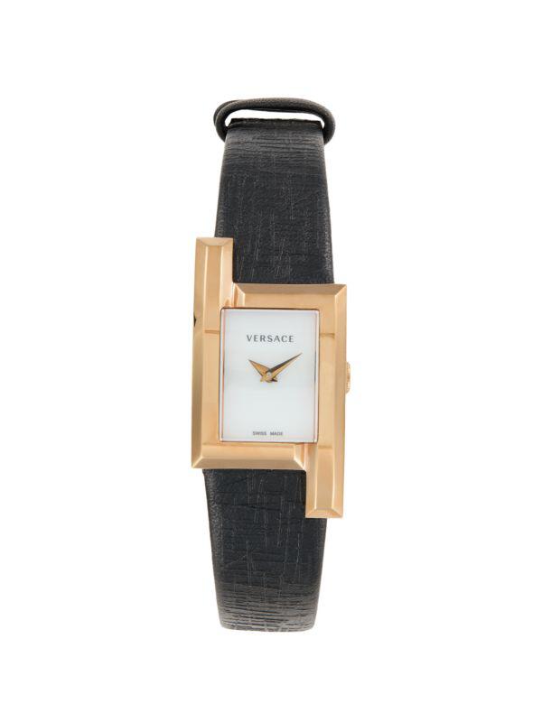Versace Greca Icon 21MM Stainless Steel \u0026 Leather Strap Watch - Women's  Quartz Watches - Compare Prices from 5+ Stores - Free Shipping - BeyondStyle