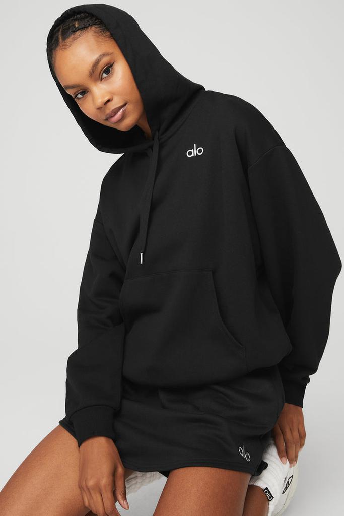 Alo Accolade Hoodie - Black - Hoodies - Free Shipping - BeyondStyle