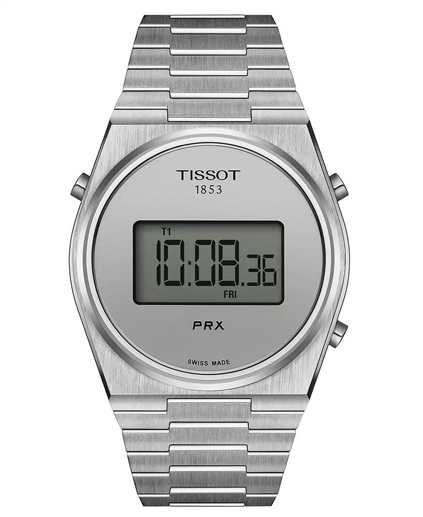 Tissot Men's Digital PRX Stainless Steel Bracelet Watch 40mm