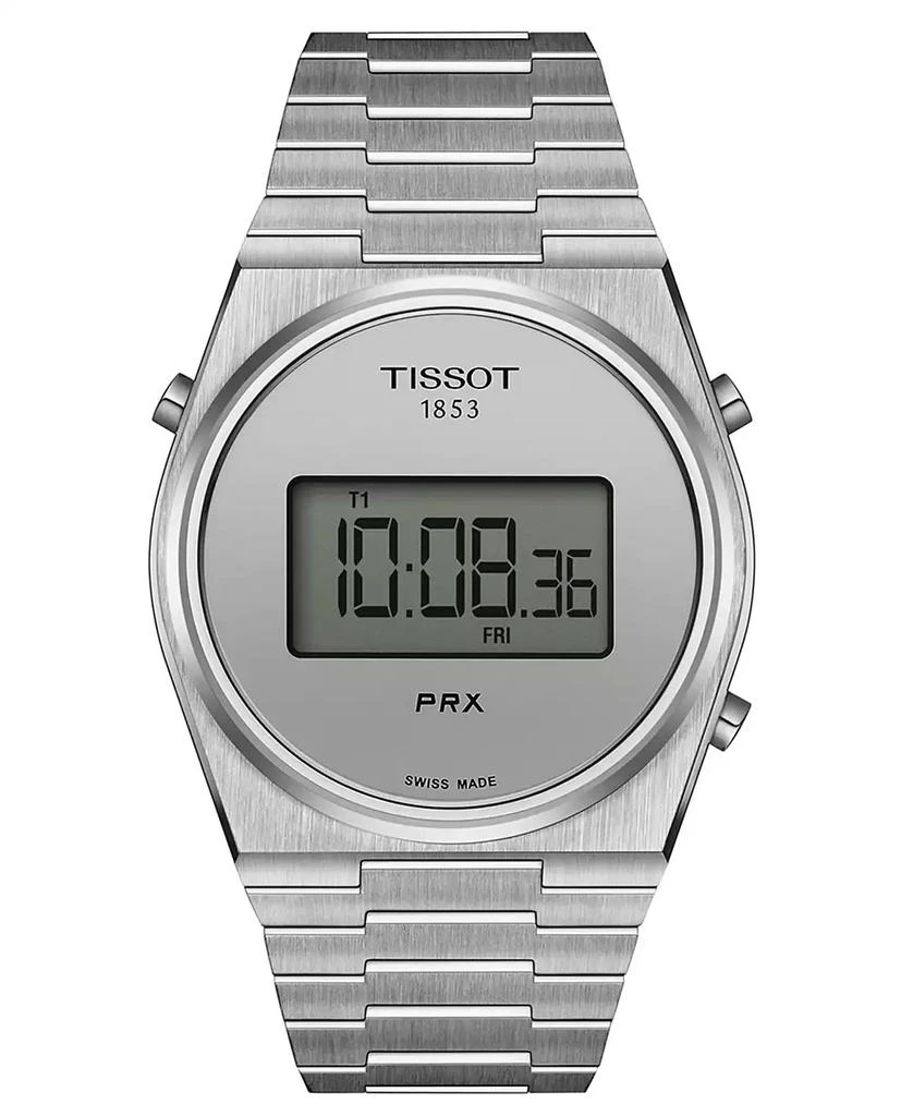 Tissot Men's Digital PRX Stainless Steel Bracelet Watch 40mm 1