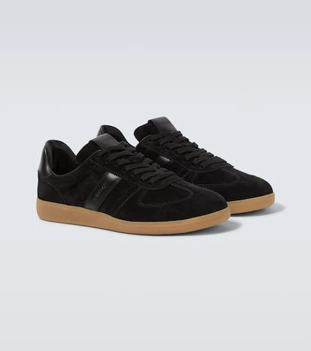 Tom Ford Leather-trimmed suede sneakers 5