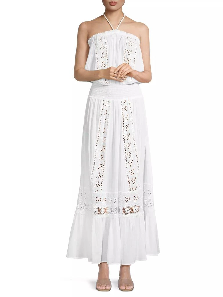 Ramy Brook Elyse Cotton Halter Maxi Dress 2