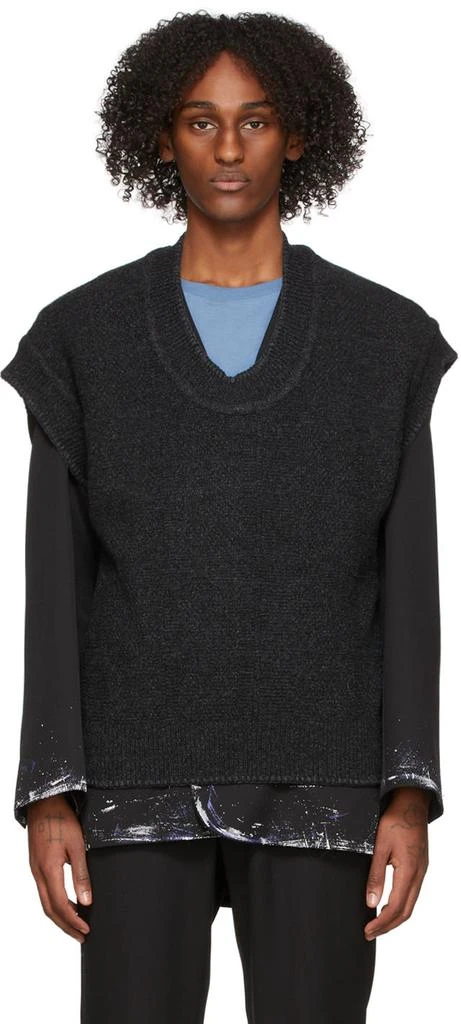 ADER error Black Joyce Knit Vest 1