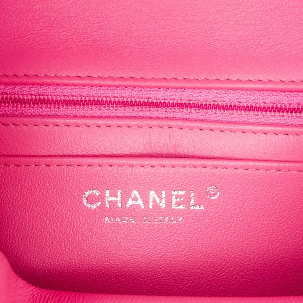 Chanel Chanel Pink Mini Square Classic Lambskin Single Flap 7