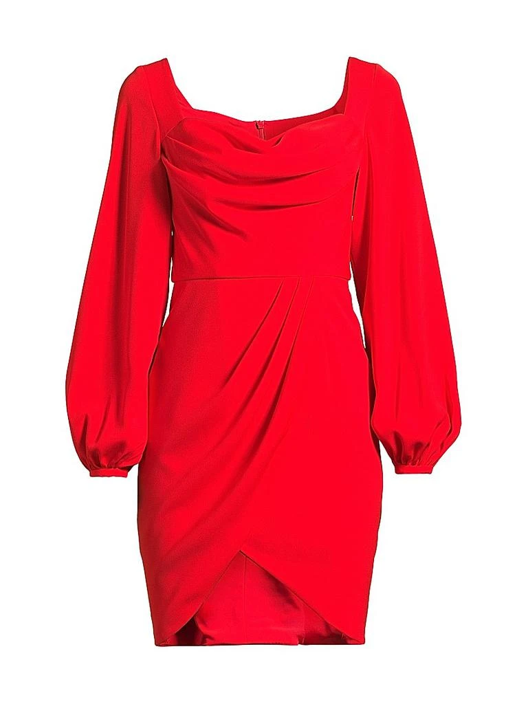 Black Halo Tonja Draped Knee-Length Dress 1