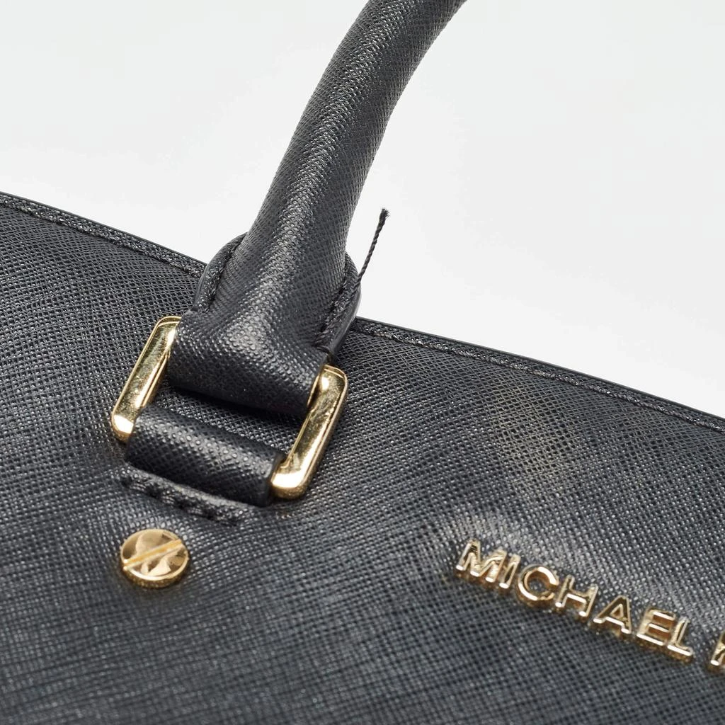 Michael Kors MICHAEL Michael Kors Black Saffiano Leather Large Selma Satchel 6