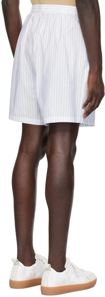 Hed Mayner White Striped Shorts 3