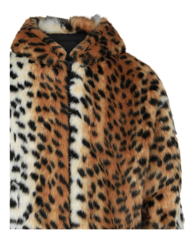 Givenchy Cropped Hooded Bomber Jacket In Faux Fur 3